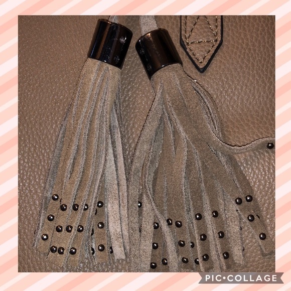 NWT leather mocha tote - Picture 5 of 8